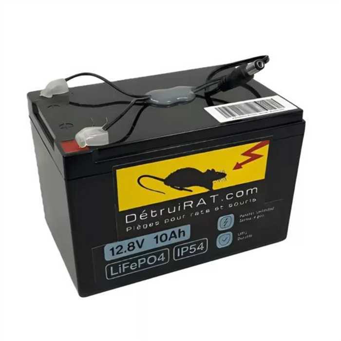 Batterie et chargeur pour piège DétruiRAT.
Batterie LiFePO4 de 12.8V 10Ah / 128Wh
Chargeur 3A 43.8W Batterie et chargeur pour piège DétruiRAT.
Batterie LiFePO4 de 12.8V 10Ah / 128Wh
Chargeur 3A 43.8W