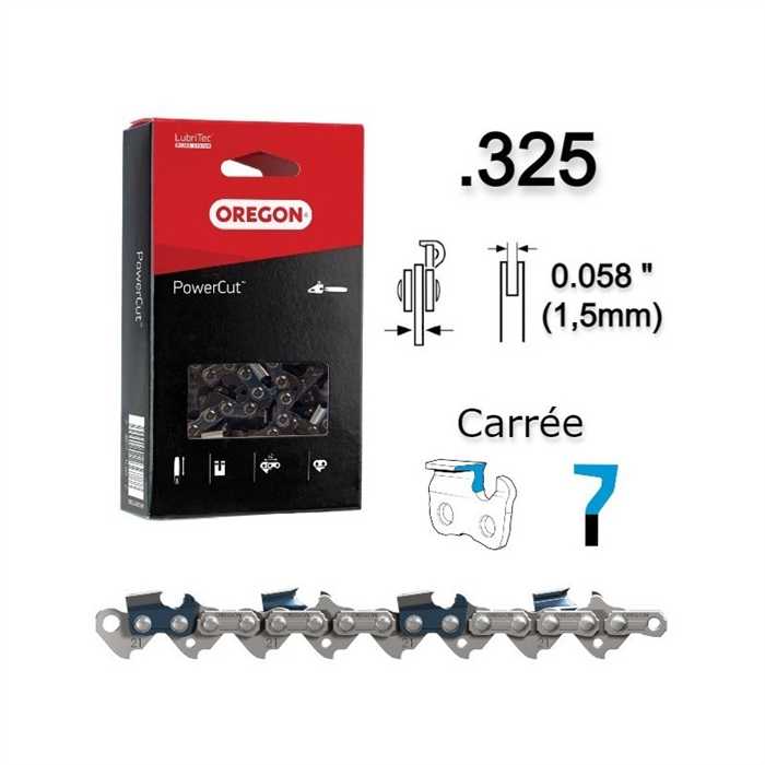 CHAINE COUPEE - POWERCUT - .325" - 1,5MM CHAINE COUPEE - POWERCUT - .325" - 1,5MM