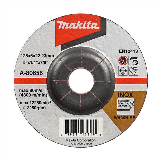 Disque Makita INOX Disque Makita INOX