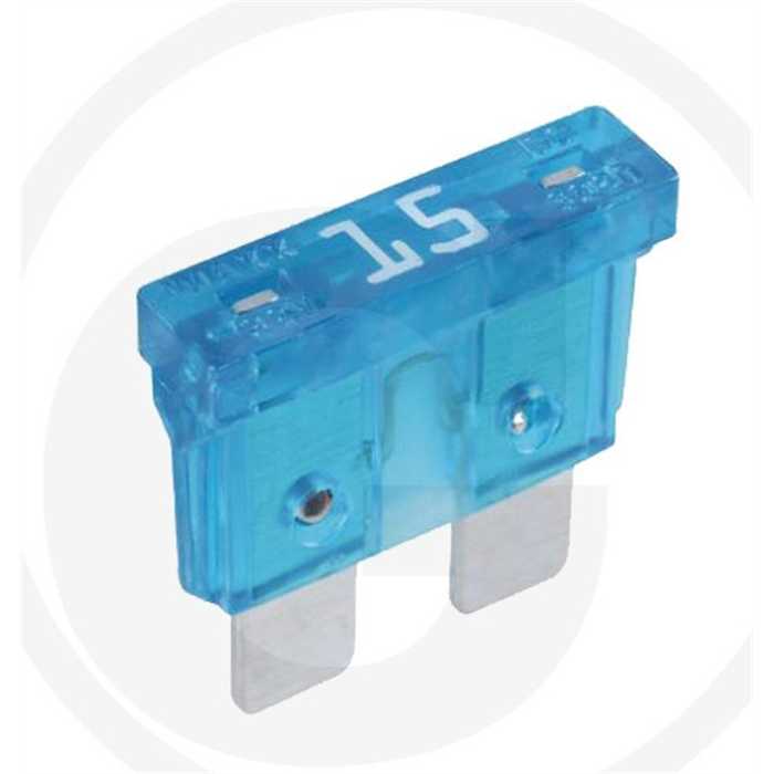 Fusible 15A 32V max à fiche plate, standard Fusible 15A 32V max à fiche plate, standard
