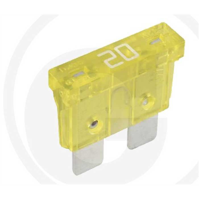 Fusible 20A 32V max à fiche plate, standard Fusible 20A 32V max à fiche plate, standard