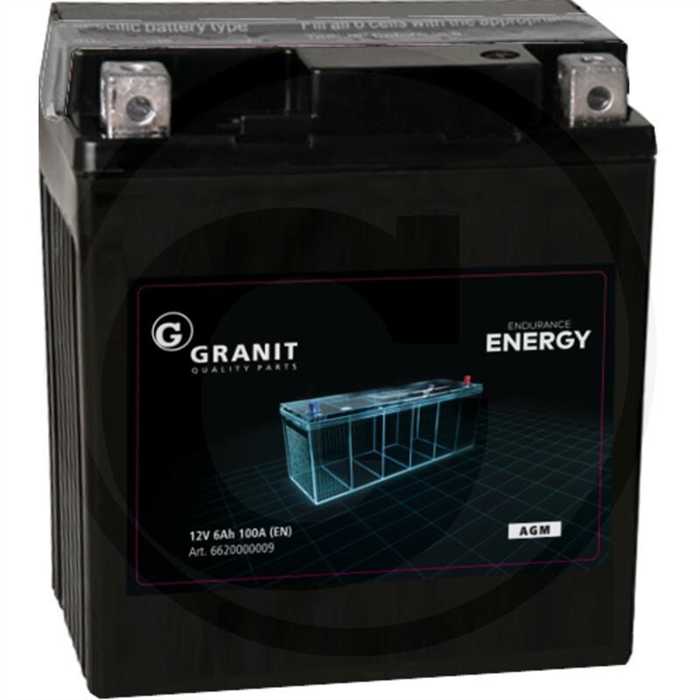 GRANIT ENDURANCE ENERGY Batterie 12 V / 6 Ah GRANIT ENDURANCE ENERGY Batterie 12 V / 6 Ah