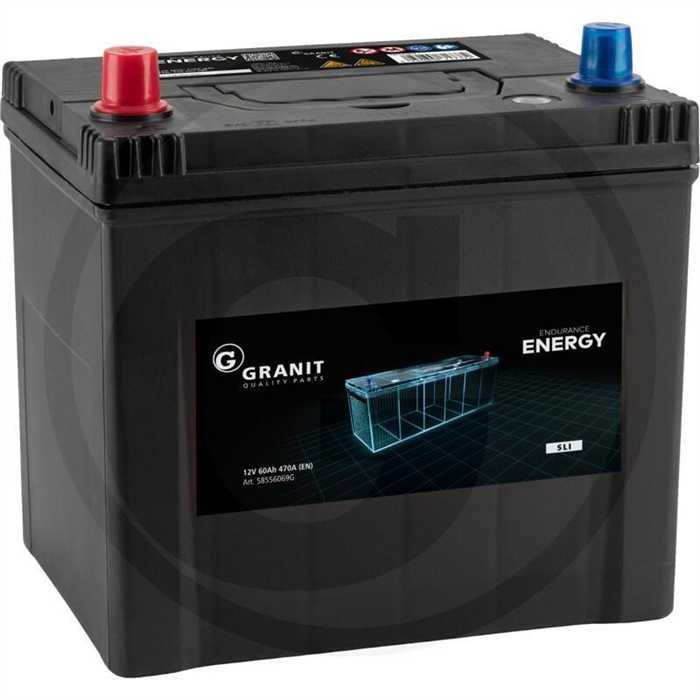 GRANIT ENDURANCE ENERGY Batterie 12 V / 60 Ah GRANIT ENDURANCE ENERGY Batterie 12 V / 60 Ah