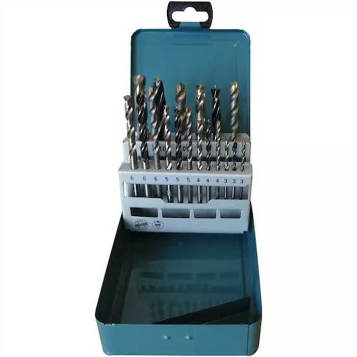 Jeu de forets bois métal pierre (18pcs) Makita Jeu de forets bois métal pierre (18pcs) Makita