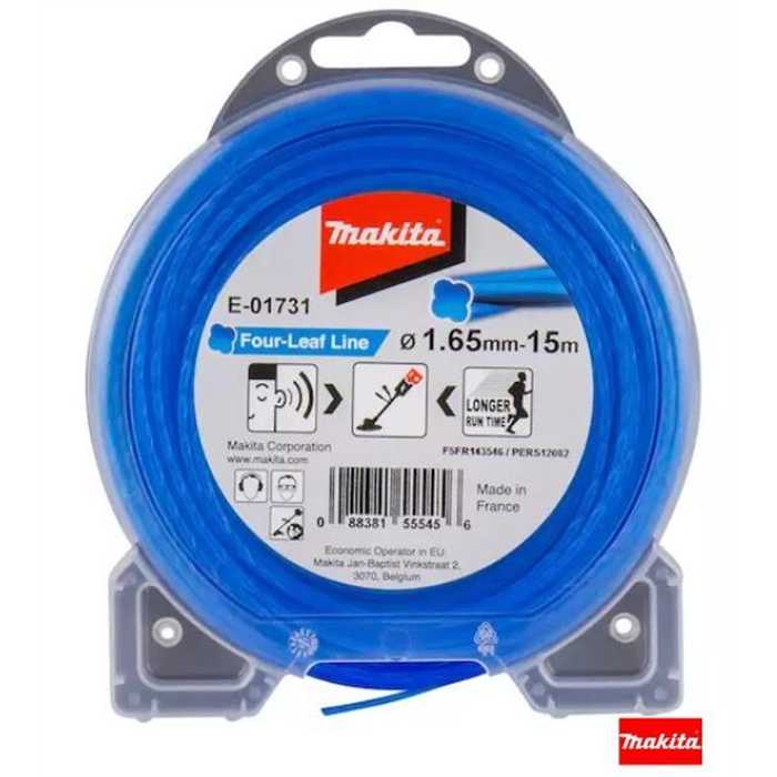 MAKITA E-01731 fil de coupe en forme de trèfle 1.65mm 15m MAKITA E-01731 fil de coupe en forme de trèfle 1.65mm 15m