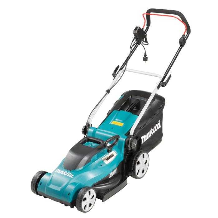 MAKITA Tondeuse électrique • 1600 W Tondeuse électrique légère et compacte pour des pelouses jusqu’à 600 m² environ MAKITA Tondeuse électrique • 1600 W Tondeuse électrique légère et compacte pour des pelouses jusqu’à 600 m² environ